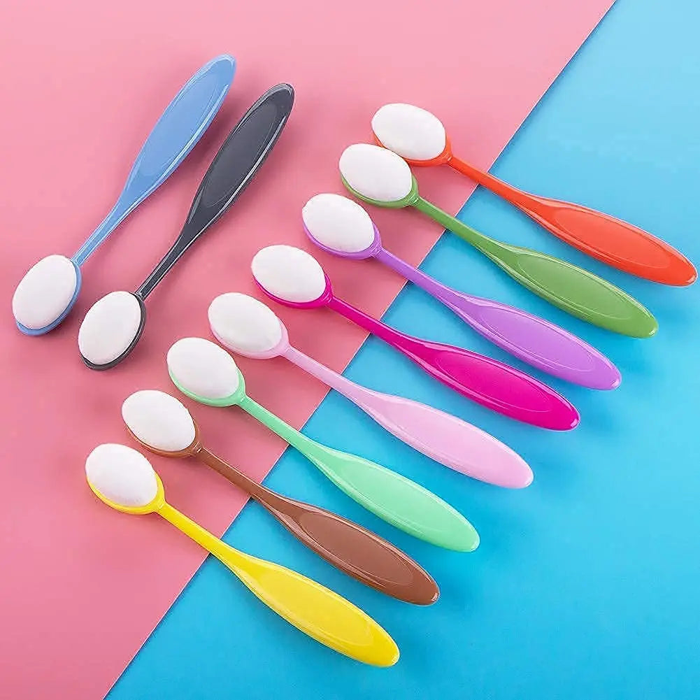 Ink Blending Brushes,Ink Blending Tool -10pcs brush head width 0.86 inch oval brush and 6 pcs brush head width 2.04 inch flat top mixed ink brush for Card Making Wholesale Hub