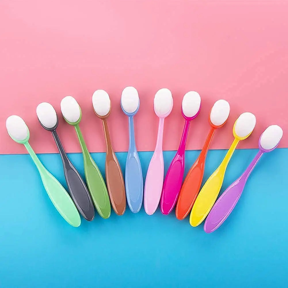 Ink Blending Brushes,Ink Blending Tool -10pcs brush head width 0.86 inch oval brush and 6 pcs brush head width 2.04 inch flat top mixed ink brush for Card Making Wholesale Hub