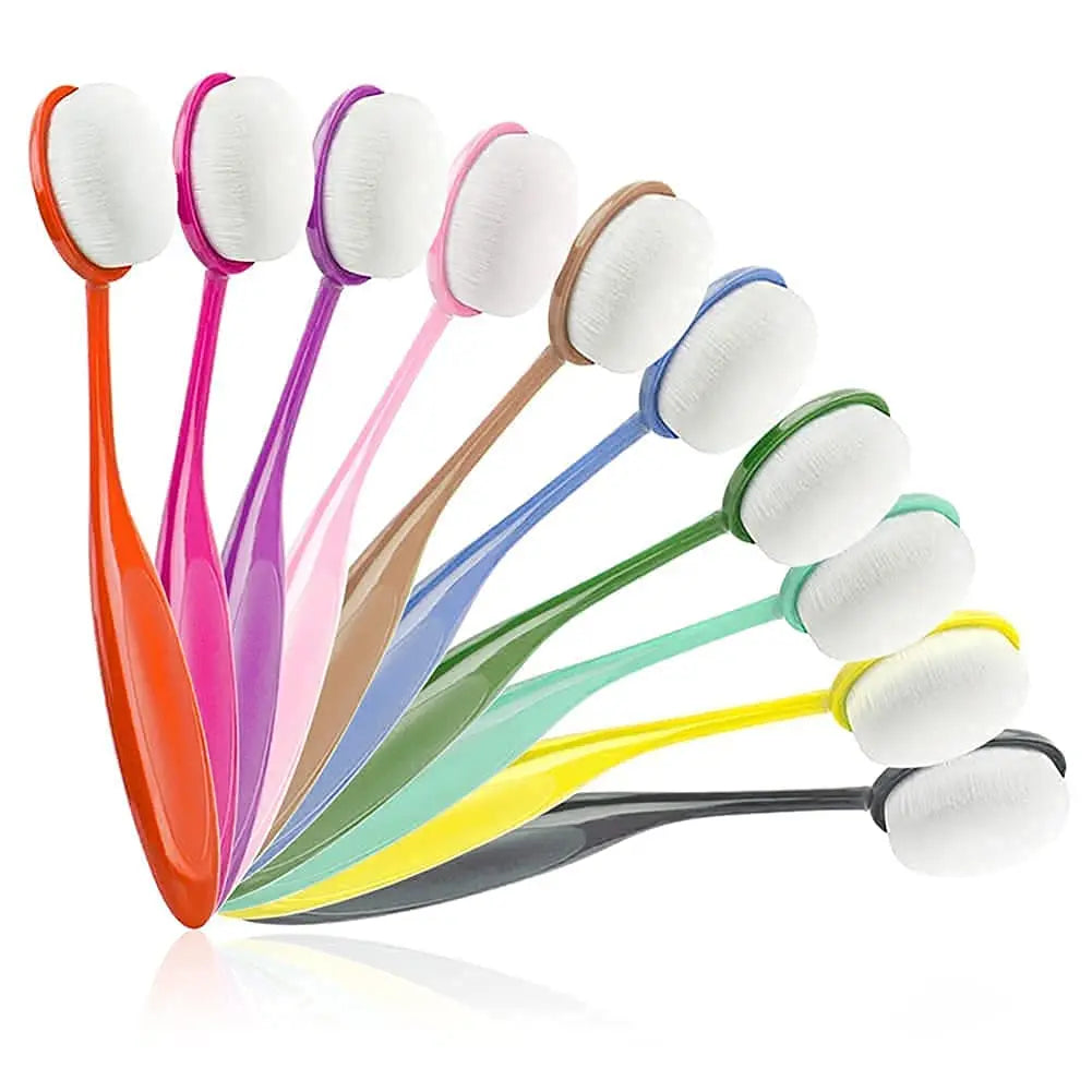 Ink Blending Brushes,Ink Blending Tool -10pcs brush head width 0.86 inch oval brush and 6 pcs brush head width 2.04 inch flat top mixed ink brush for Card Making Wholesale Hub