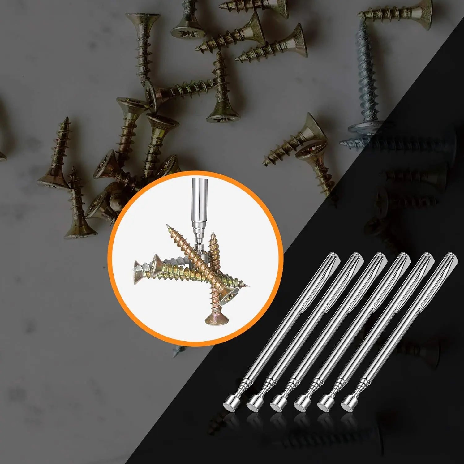 12 Pieces Telescoping Magnet Pickup Tools in 2 Lb Magnetic Stick Gadget with Pocket Clip Magnet Tool to Retrieve Screws Nuts Pins for Men Birthday, Father's Day, Valentine Wholesale Hub