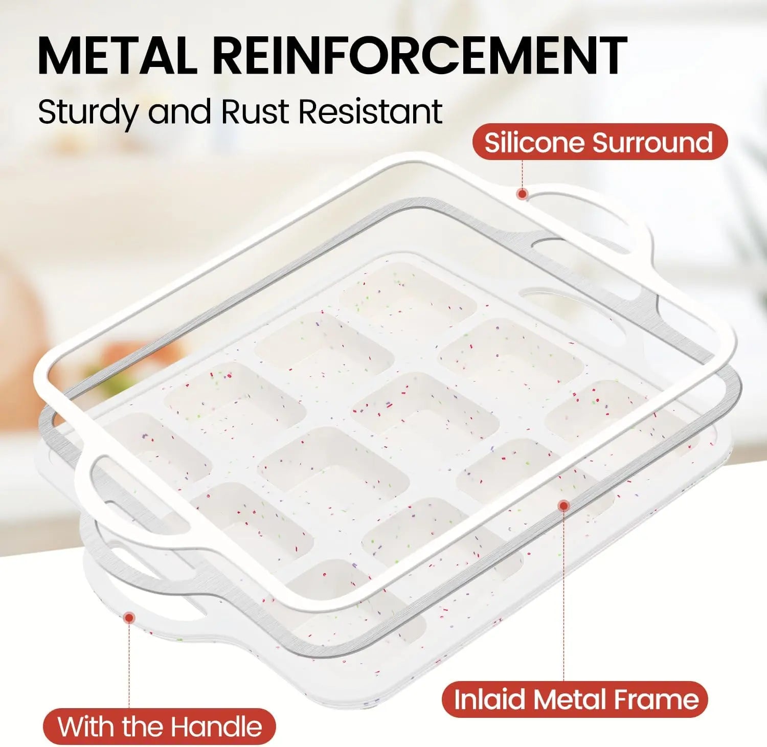Silicone Mini Loaf Pan with Metal Frame & Silicone Bread Loaf Pans Wholesale Hub