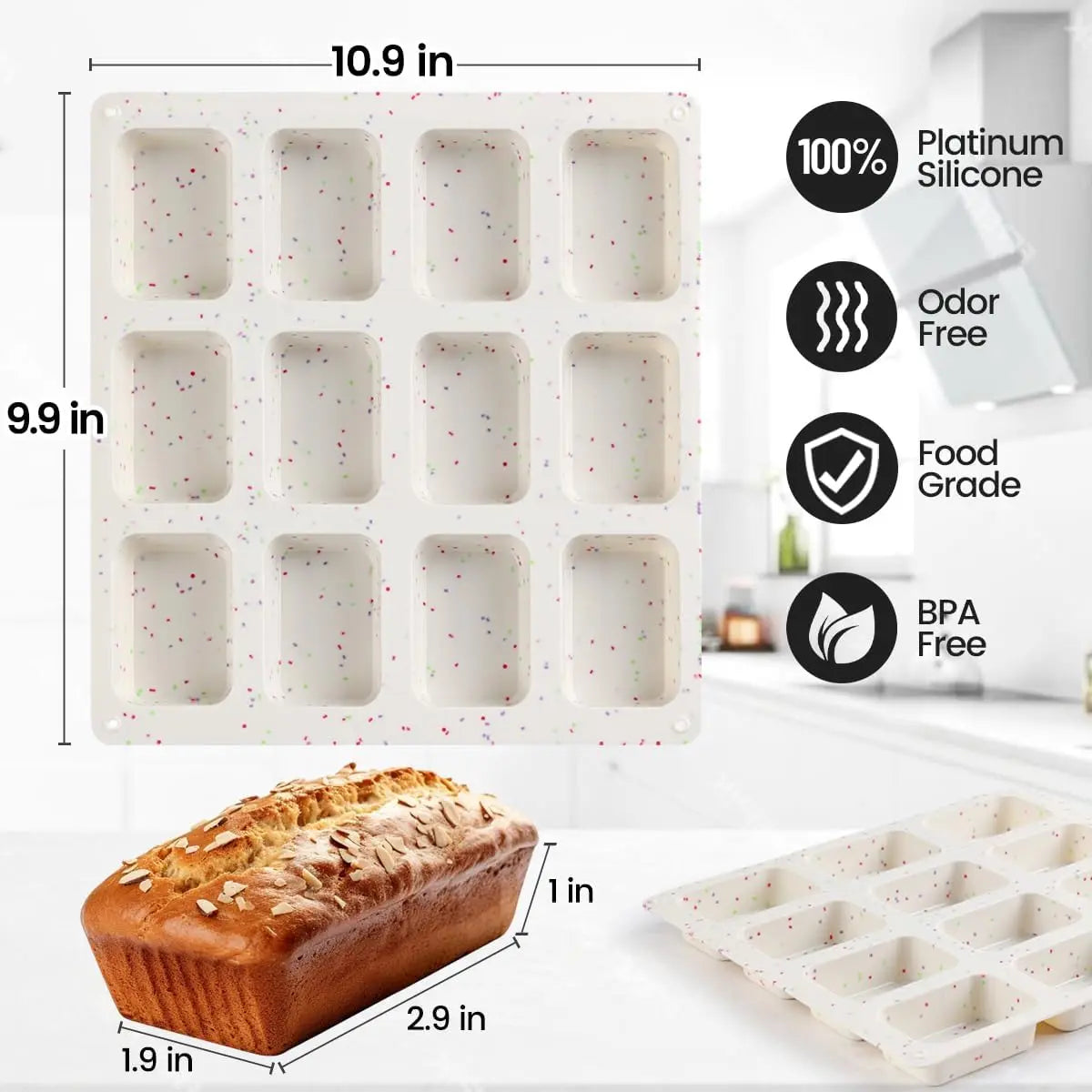 Silicone Mini Loaf Pan with Metal Frame & Silicone Bread Loaf Pans Wholesale Hub
