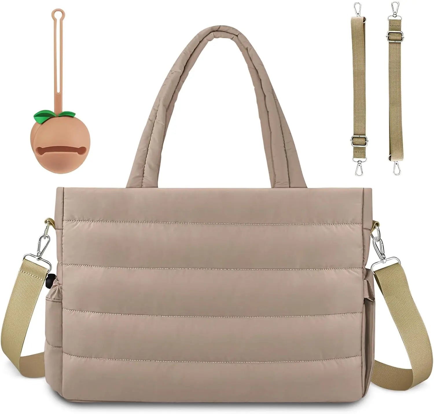 Diaper Bag Tote, Baby Diaper Tote Bags Crossbody Hospital Bag Travel Large Mommy Bag, with Silicone Pacifier Case Wholesale Hub