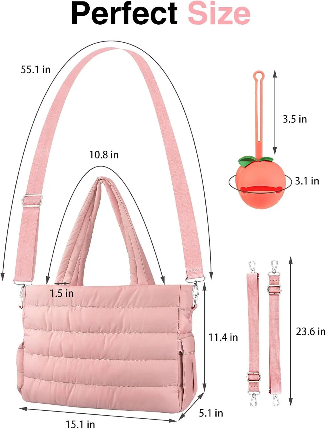 Diaper Bag Tote, Baby Diaper Tote Bags Crossbody Hospital Bag Travel Large Mommy Bag, with Silicone Pacifier Case Wholesale Hub