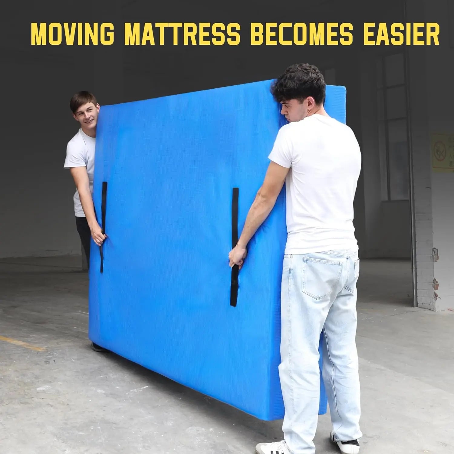 Mattress Bag for Moving & Storage of Full Size, Heavy Duty Mattress Cover for Moving with 12 Handles and Dual Zippers Closure, Thick Reusable Mattress Protector for Moving Supplies & Moving Bags Wholesale Hub