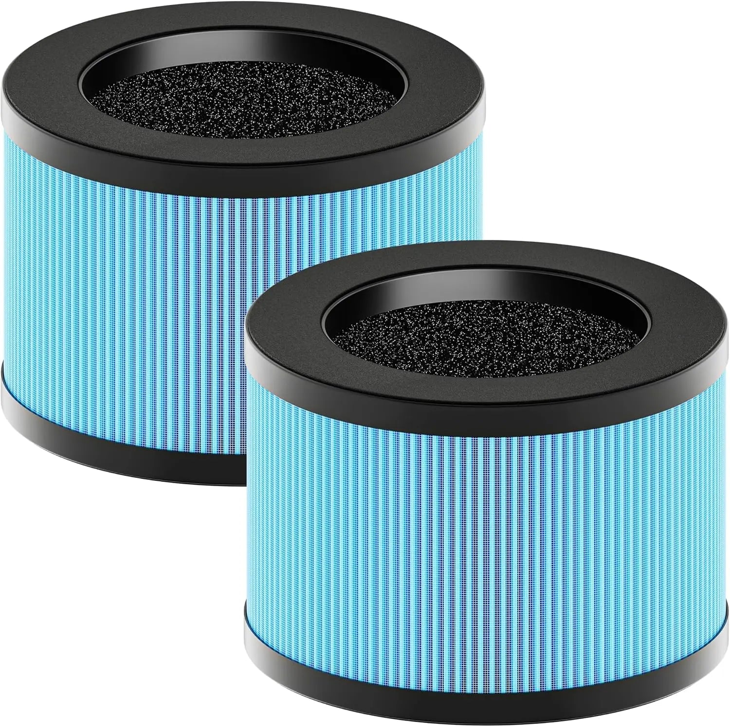 MK01 & MK06 True HEPA Filter Replacement Compatible with Aroeve MK01, MK06, ToLife TZ-K1 and Kloudi DH-JH01 Air Purifier, Standard Version, Blue, 2 Pack Wholesale Hub