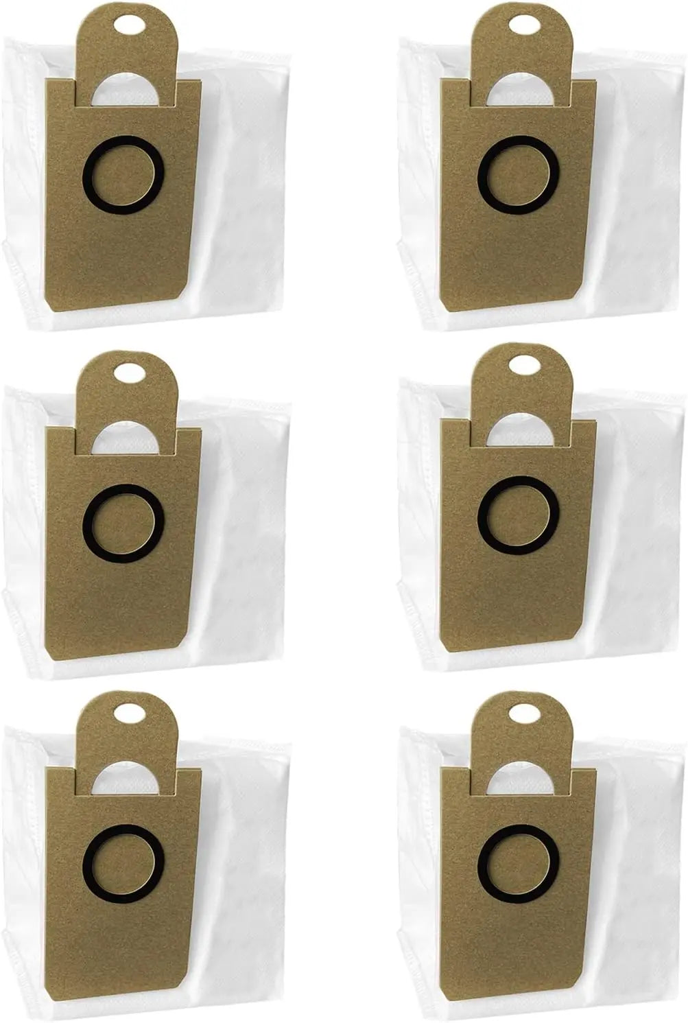 Dust Bags Replacement for iHome AutoVac Nova Pro Self Empty Robot Vacuum Cleaner Accessory Parts, for iHome Nova S1 Pro, Halo, Orbita, Eclipse, Luna, 6 Pack Wholesale Hub