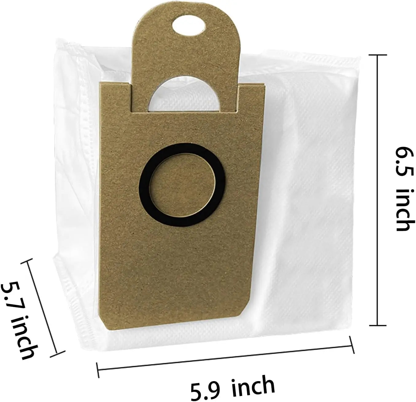 Dust Bags Replacement for iHome AutoVac Nova Pro Self Empty Robot Vacuum Cleaner Accessory Parts, for iHome Nova S1 Pro, Halo, Orbita, Eclipse, Luna, 6 Pack Wholesale Hub