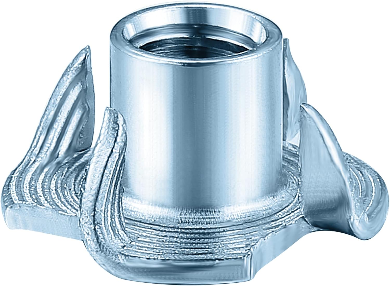T-Nuts 1/4 * 20 (100 pcs), zinc Plated Steel, for Wood, Climbing Holds and cabinets Wholesale Hub