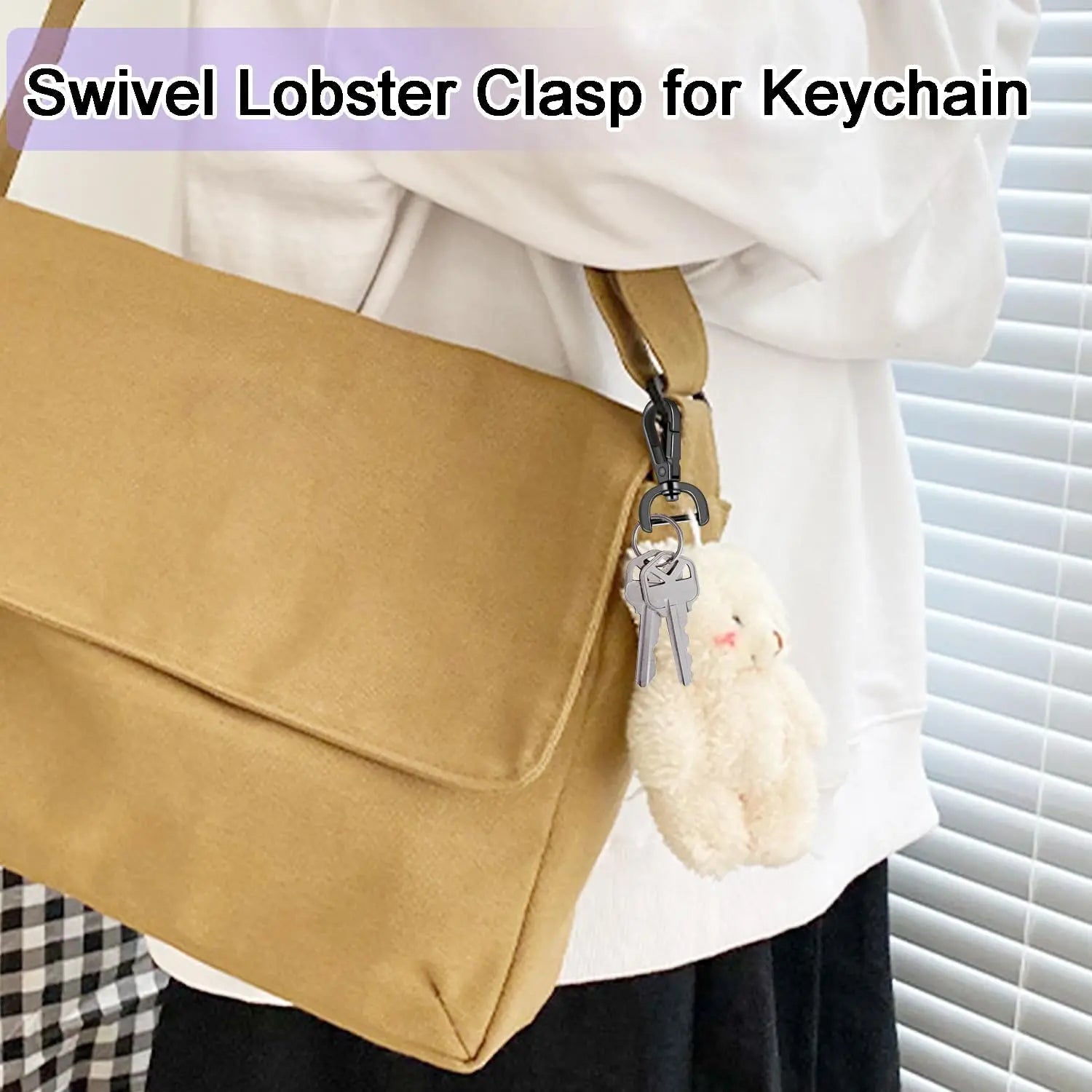 CooBigo 4Pack 5/8 Inch Detachable Snap Hook Swivel Clasp, Metal Swivel Lobster Claw Clasps for Paracord Lanyard, Purse Strap Clips Extender Hardware, Backpack Pendant, Pets Collar Accessory (Black) Wholesale Hub