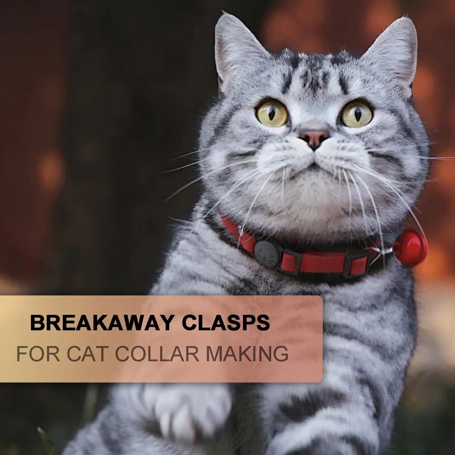 25Pack 3/8" Cat Collar Breakaway Clasps Accessories Plastic Adjustable Buckle Small Pet Supplies for Kitten Collar Straps DIY Cat Stuff(Black) Wholesale Hub