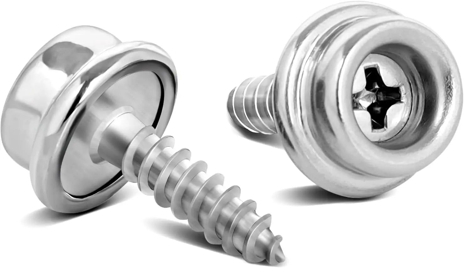 1" Boat Canvas Snaps, Marine Grade Boat Cover Snaps Stainless Steel Screws, 3/8" Socket Snap with Stainless Steel 1" Screw, 30 PCS Wholesale Hub
