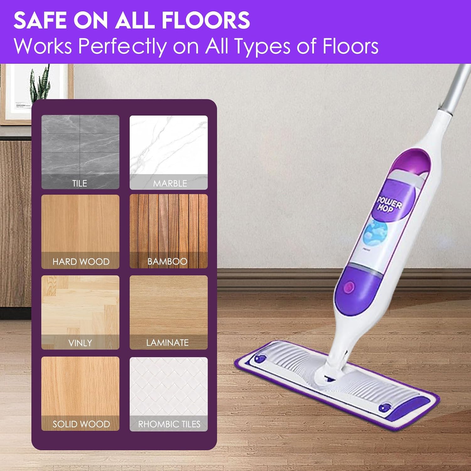 Reusable Power Mop Refill Pads for Swiffer Power Mop Starter Kit - Swifter Powermop Pads Refills - Multi-Surface & Wood Mopping Pad Refil for Floor Cleaning - Washable Microfiber Pad, 3 Pack Wholesale Hub