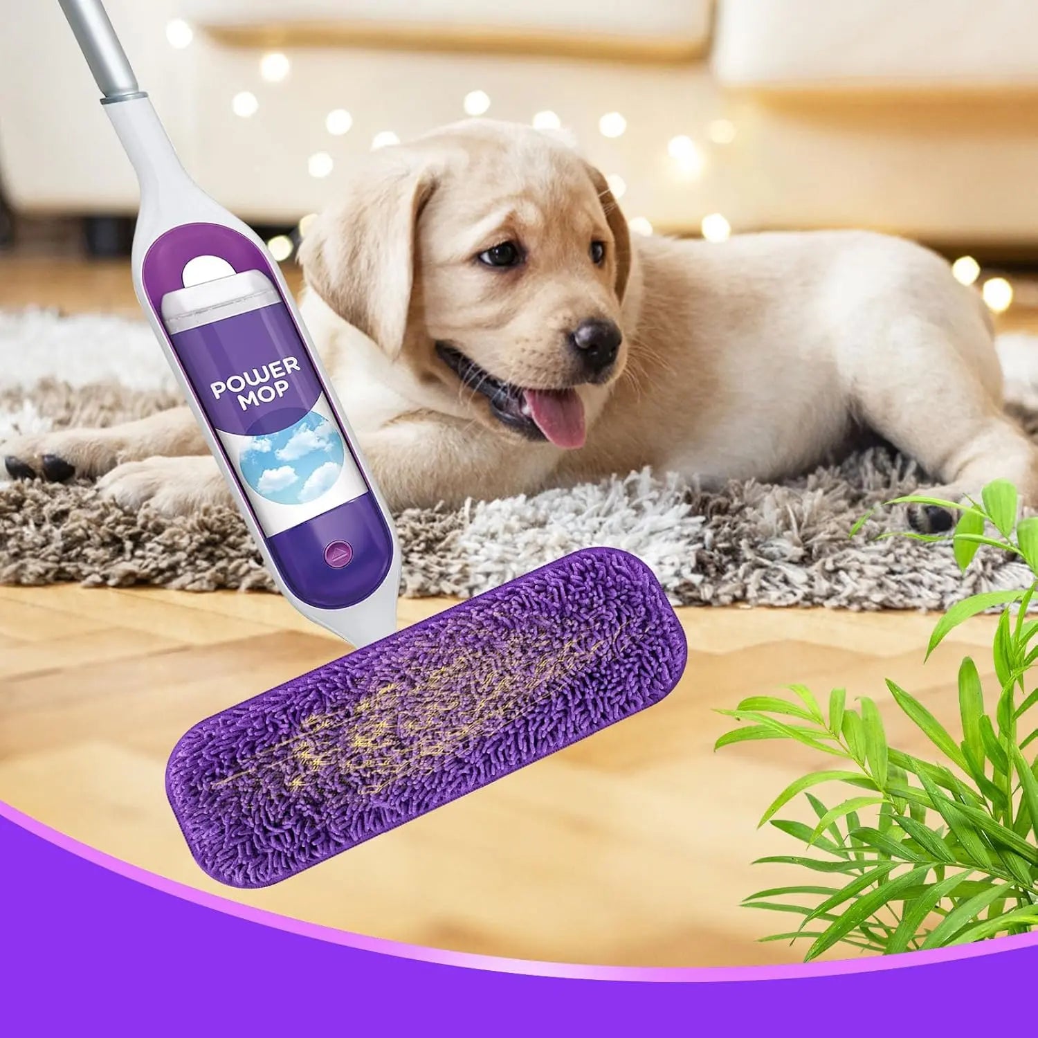 Reusable Power Mop Refill Pads for Swiffer Power Mop Starter Kit - Swifter Powermop Pads Refills - Multi-Surface & Wood Mopping Pad Refil for Floor Cleaning - Washable Microfiber Pad, 3 Pack Wholesale Hub