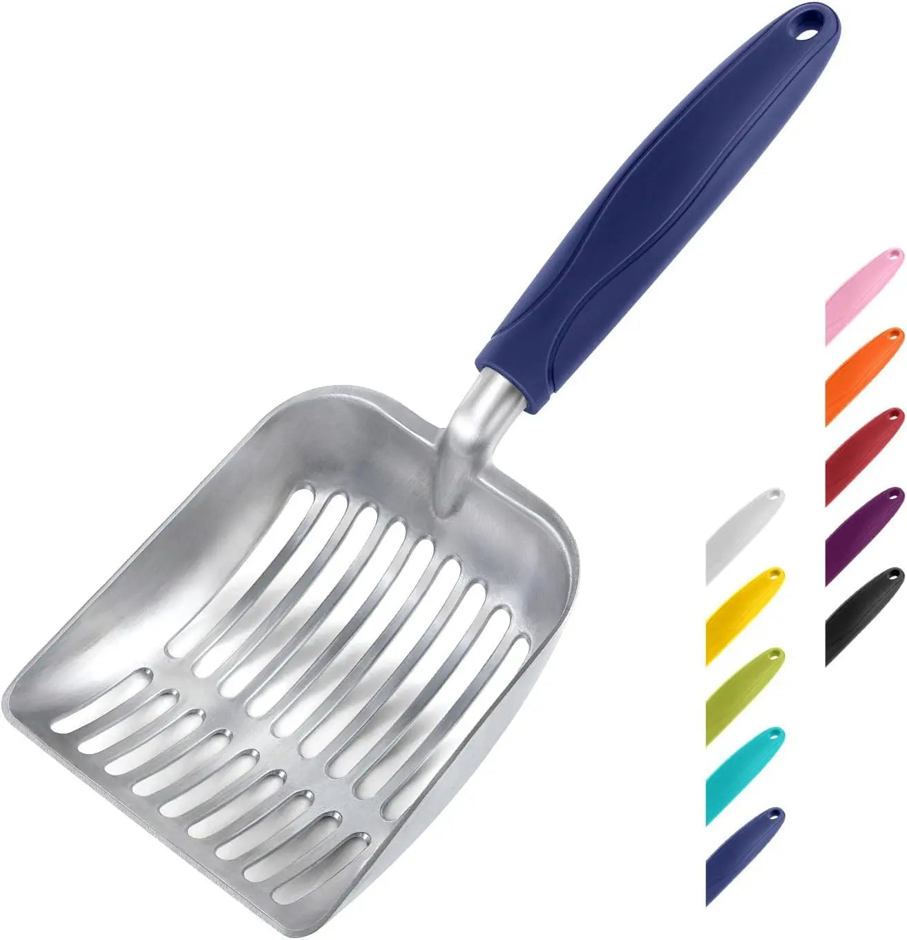 Cat Litter Scoop, Aluminum Alloy Sifter, Kitty Metal Scooper, Deep Shovel, Long Handle, Poop Sifting, Kitten Pooper Lifter, Durable, Heavy Duty, for Litter Box Wholesale Hub