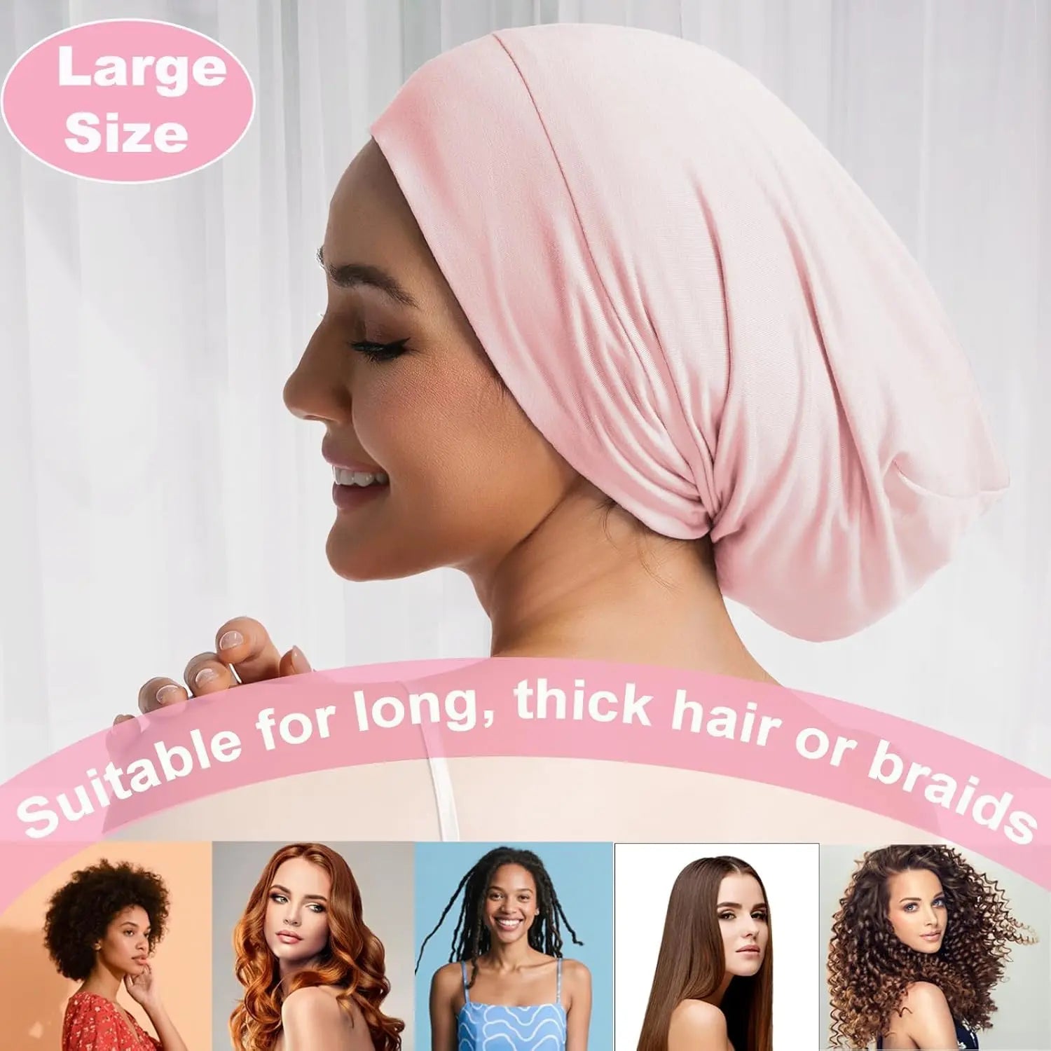 Sleep Cap Bonnet for Sleeping Black Women Men, Adjtable Cooling Lining Bonnets for Curly Hair Wrap Braids Beanie Night Hat Wholesale Hub