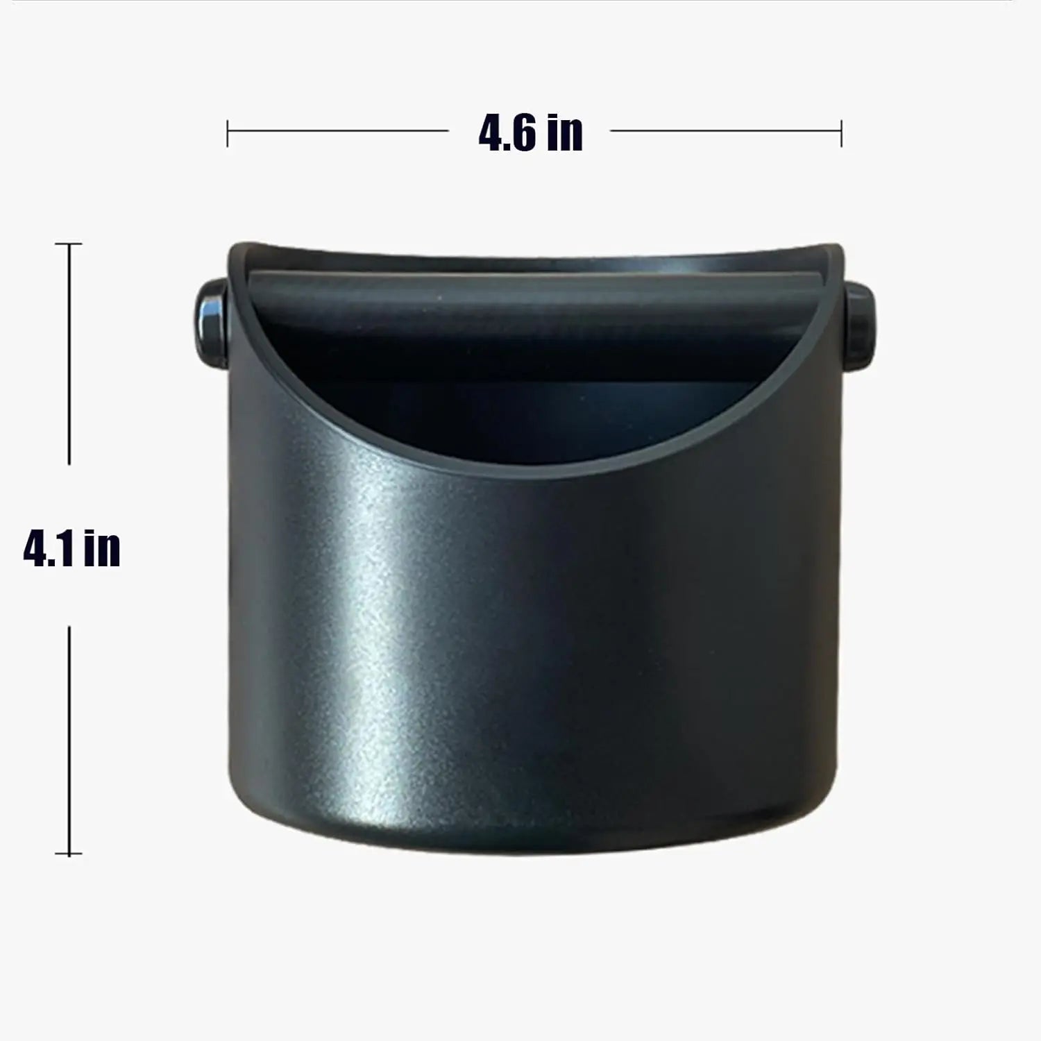Coffee Knock Box, 4.6 in, Barista Style Espresso Grounds Knock Box, Removable Plastic Knock Rod, Non-Slip Base, Espresso Maker Accessory (Black) Wholesale Hub