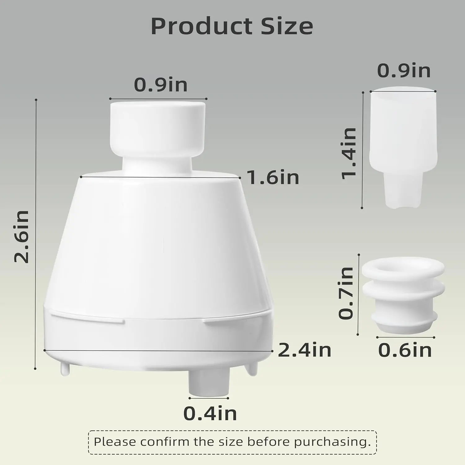 Cat Water Fountain Replacement Filter Housing & Silicone Nozzle Plug Set Pet Water Dispenser, Pet Fountain Parts Accessories (B. 1 Housing+2 Silicone Nozzle Plug) Wholesale Hub