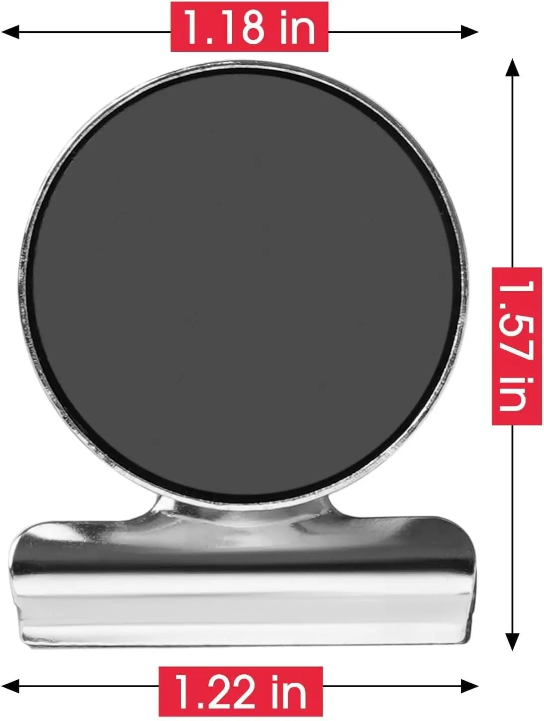 20 Pack Fridge Magnets Refrigerator Magnets, Strong Magnetic Clips Heavy Duty, Magnet Clips for Whiteboard, Magnets for Fridge Locker Office Accessories (Silver) Wholesale Hub