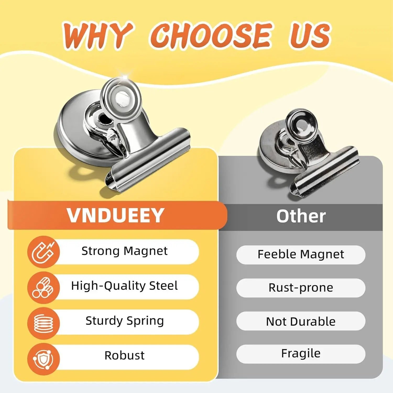 20 Pack Fridge Magnets Refrigerator Magnets, Strong Magnetic Clips Heavy Duty, Magnet Clips for Whiteboard, Magnets for Fridge Locker Office Accessories (Silver) Wholesale Hub