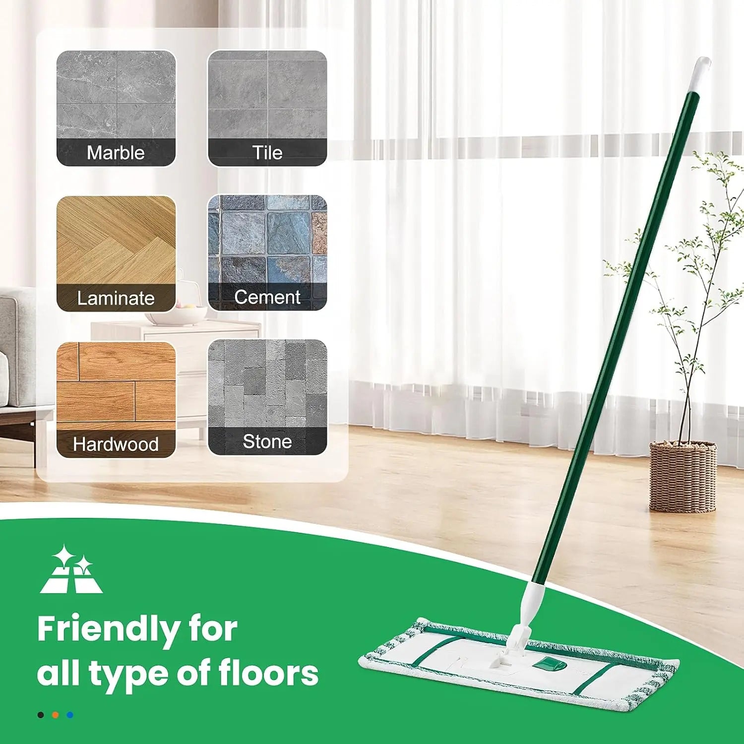 4 Pack Microfiber Mop Heads for Libman Microfiber Floor Mop, Mop Pads Refills for Libman Mop Head Replacement, Reusable & Washable Pads for Multi-Surface Floors, Wet & Dry Cleaning Pad Wholesale Hub