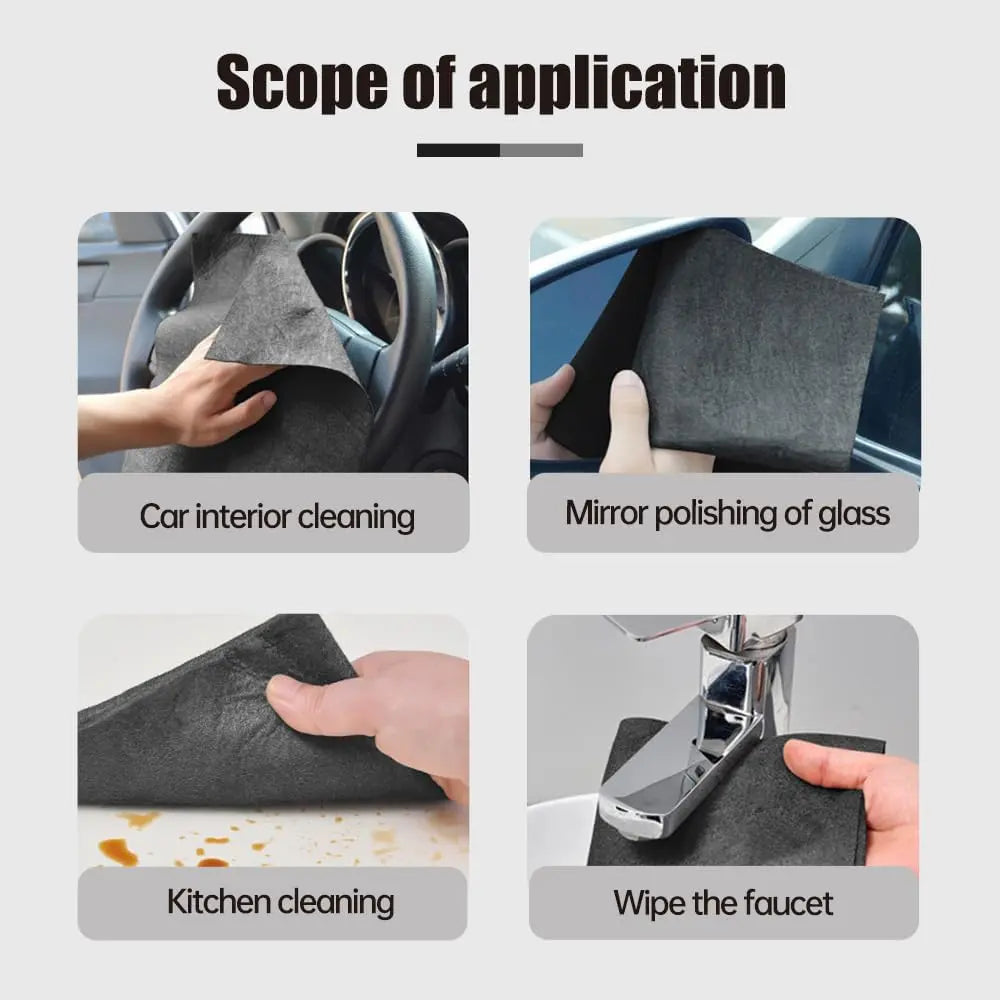 Thickened Magic Cleaning Cloth, Reusable Microfiber Cleaning Cloth, Streak Free for Glass, Cars, Windows, Mirrors, and Home Use (15pcs) Wholesale Hub