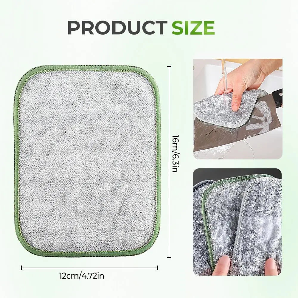 Multipurpose Wire Dishwashing Rags for Wet and Dry, Wire Scrubber Cloths for Kitchen, Reable Wire Miracle Cleaning Cloths, Non-Scratch Cleaning Cloth for Pots, Pans, Sinks, Grills (5 PCS) Wholesale Hub