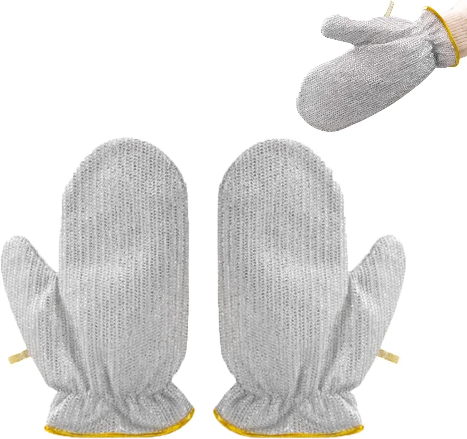 Steel Wire Dishwashing Glove, Glove for Kitchen Cleaning, Reable Scrub Gloves Wholesale Hub