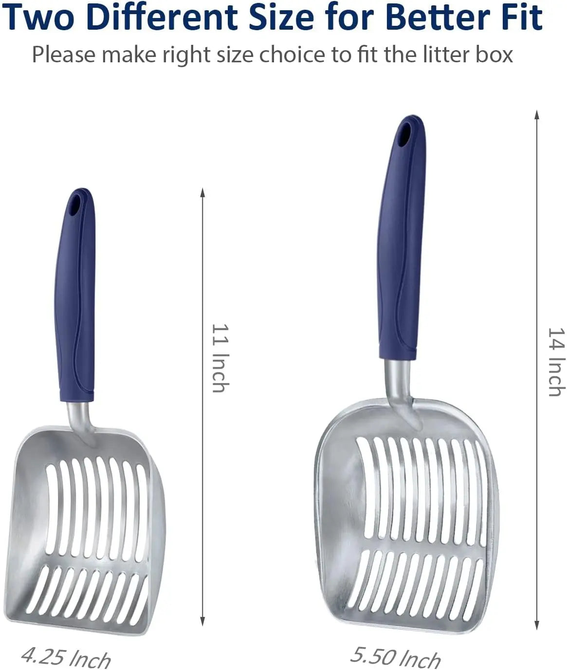 Dual Size Cat Litter Scooper Combo Set for Easy Cleanup Wholesale Hub