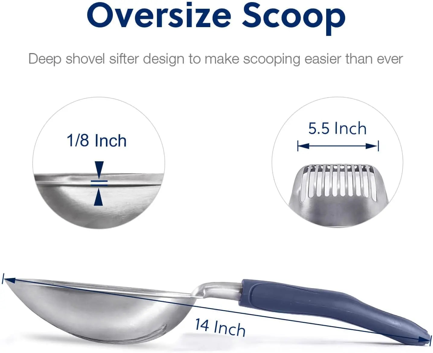 Litter Shovel & Dual-Sided Pet Grooming Comb Set Wholesale Hub