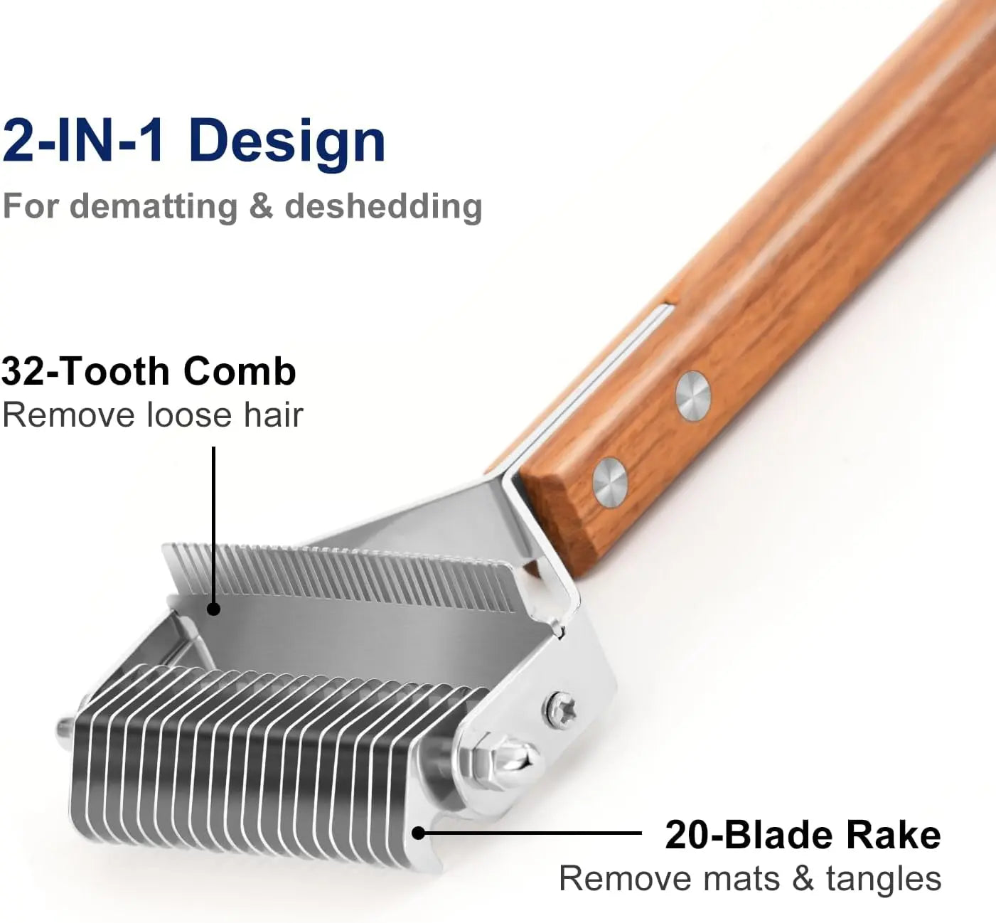 Litter Shovel & Dual-Sided Pet Grooming Comb Set Wholesale Hub