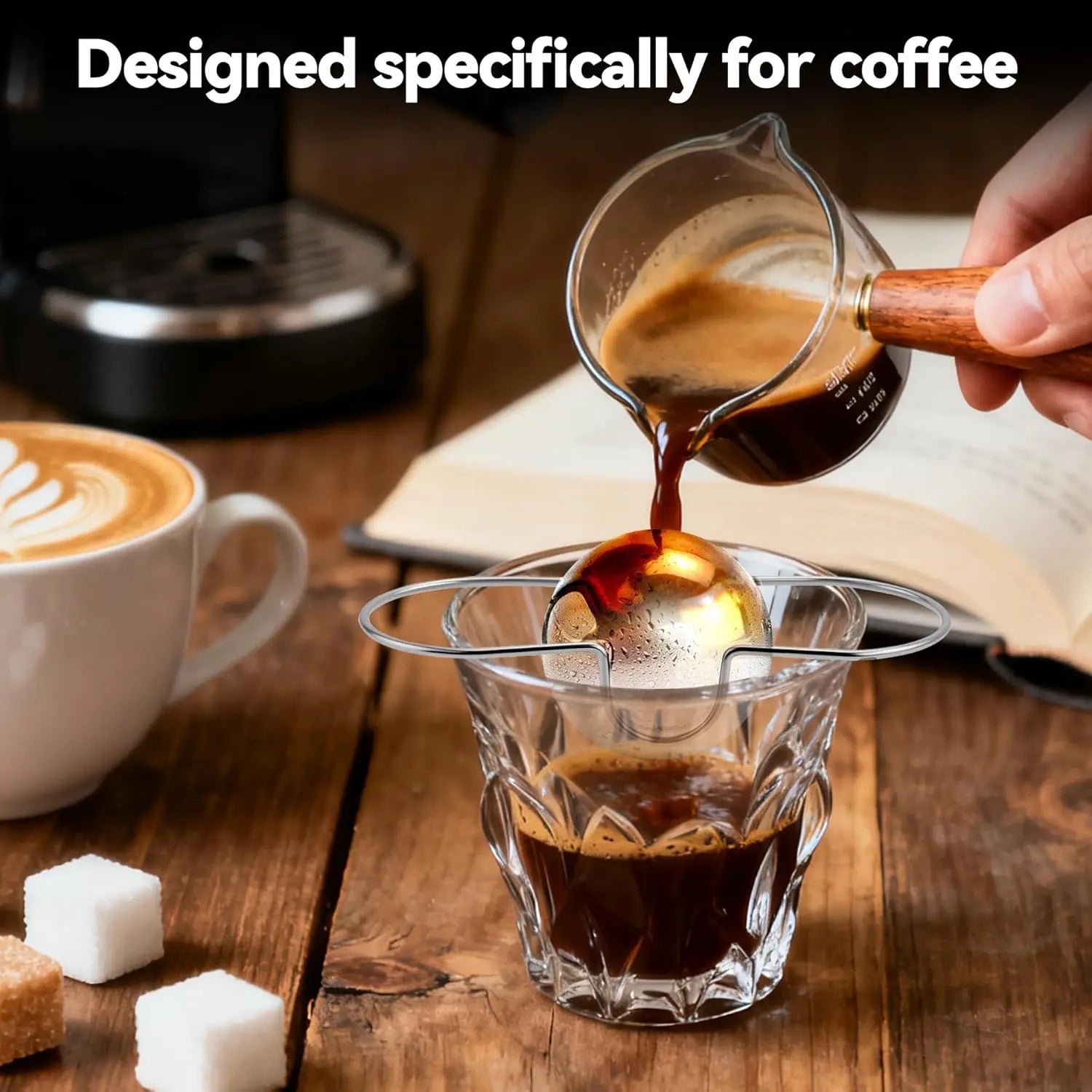 2 Pack Espresso Frozen Ball for Espresso Coffee, Stainless Steel Espresso Chilling Ball Espresso Cooler Espresso Machine Accessories Wholesale Hub