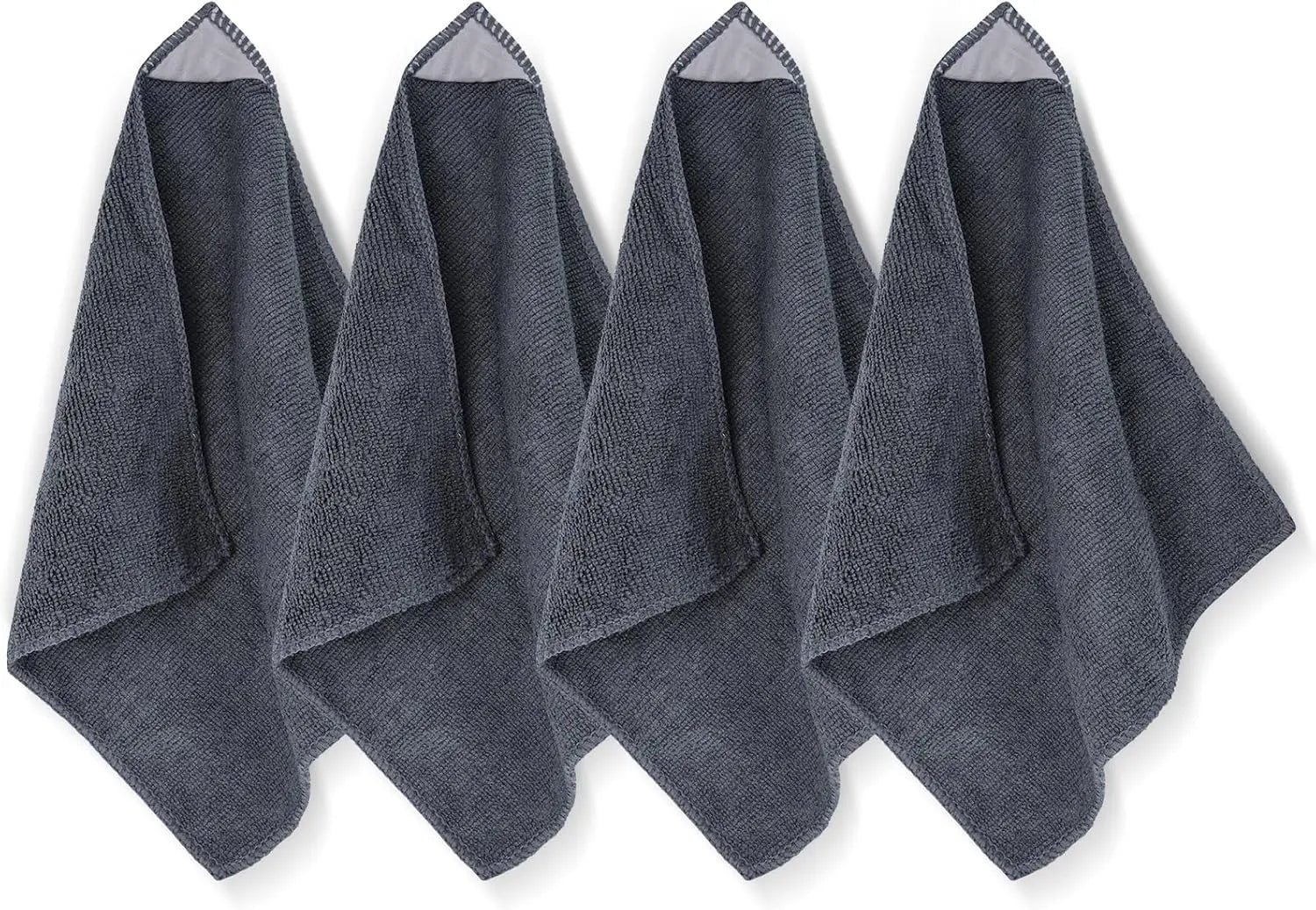4 Pack Magnetic Microfiber Cleaning Cloth, Dry Erase Erasers Cleaner for Whiteboards, Blackboards, Chalkboards, Glassboards, Home, Office, School, Gray, 10'' x 9.25'' Wholesale Hub