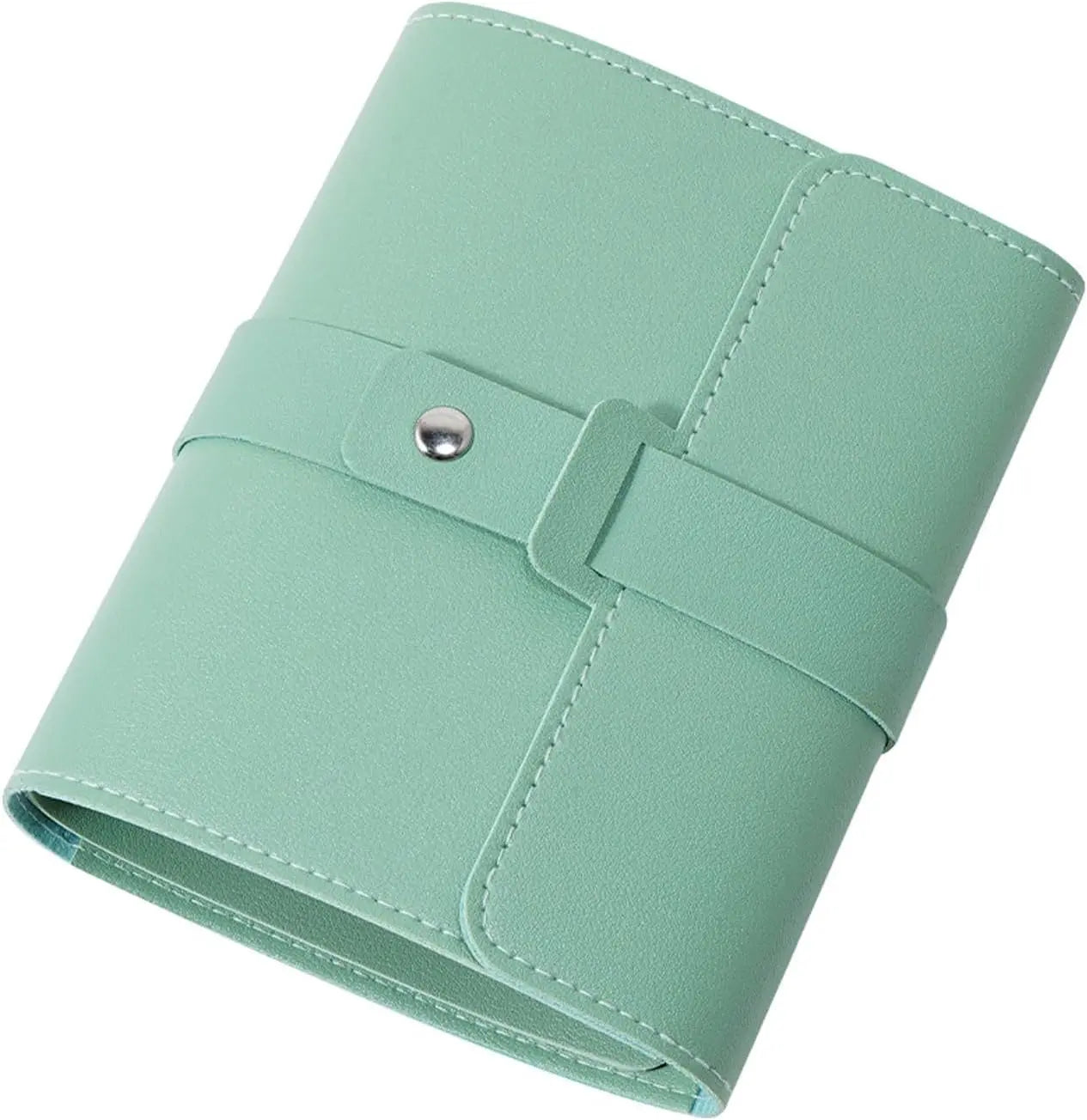 Earring Holder Organizer with Foldable Book Design Jewelry Book Organizer, Portable Pu Leather Travel Earring Case(Green) Wholesale Hub