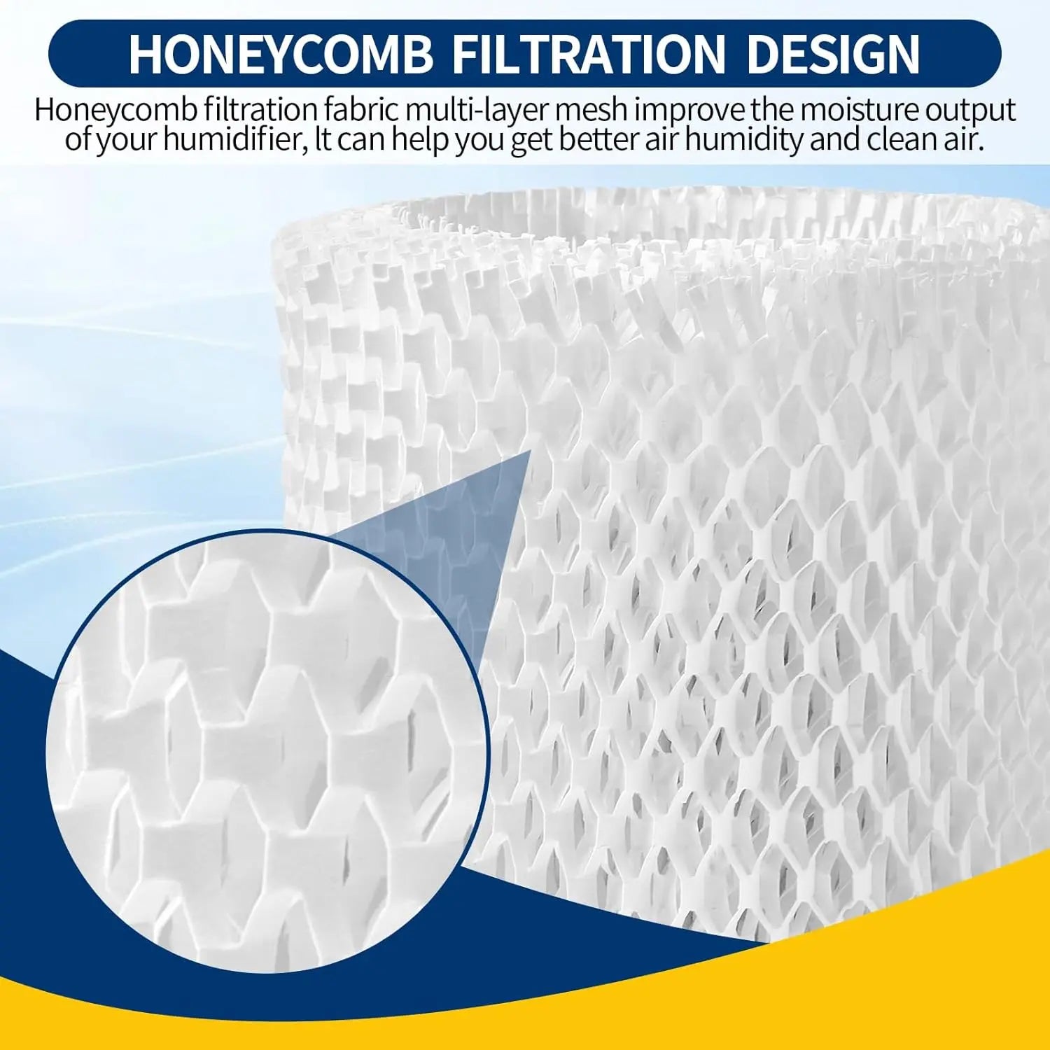 Humidifier Replacement Filter Compatible with Canopy Bedside and Nursery Humidifier,Made with Wood Pulp, Paper Filter, 4-Pack Wholesale Hub