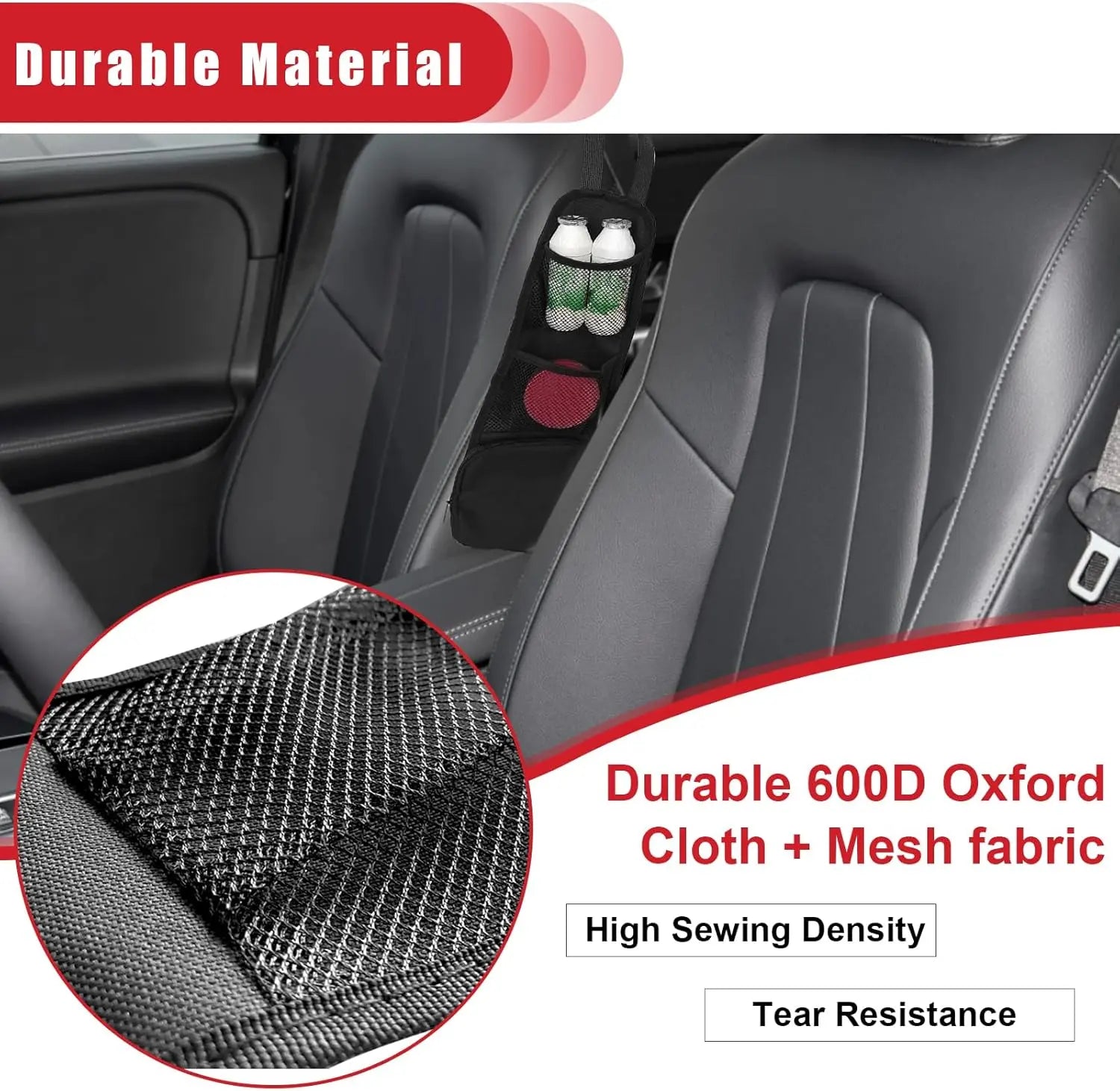 2PCS Car Seat Storage Hanging Bag, Multi-Pocket Seat Side Organizer, Multifunctional Mesh Net Pocket, Can Hold Mobile Phone, Wallet, Glasses, Suitable for Cars, SUVs, Trucks Wholesale Hub