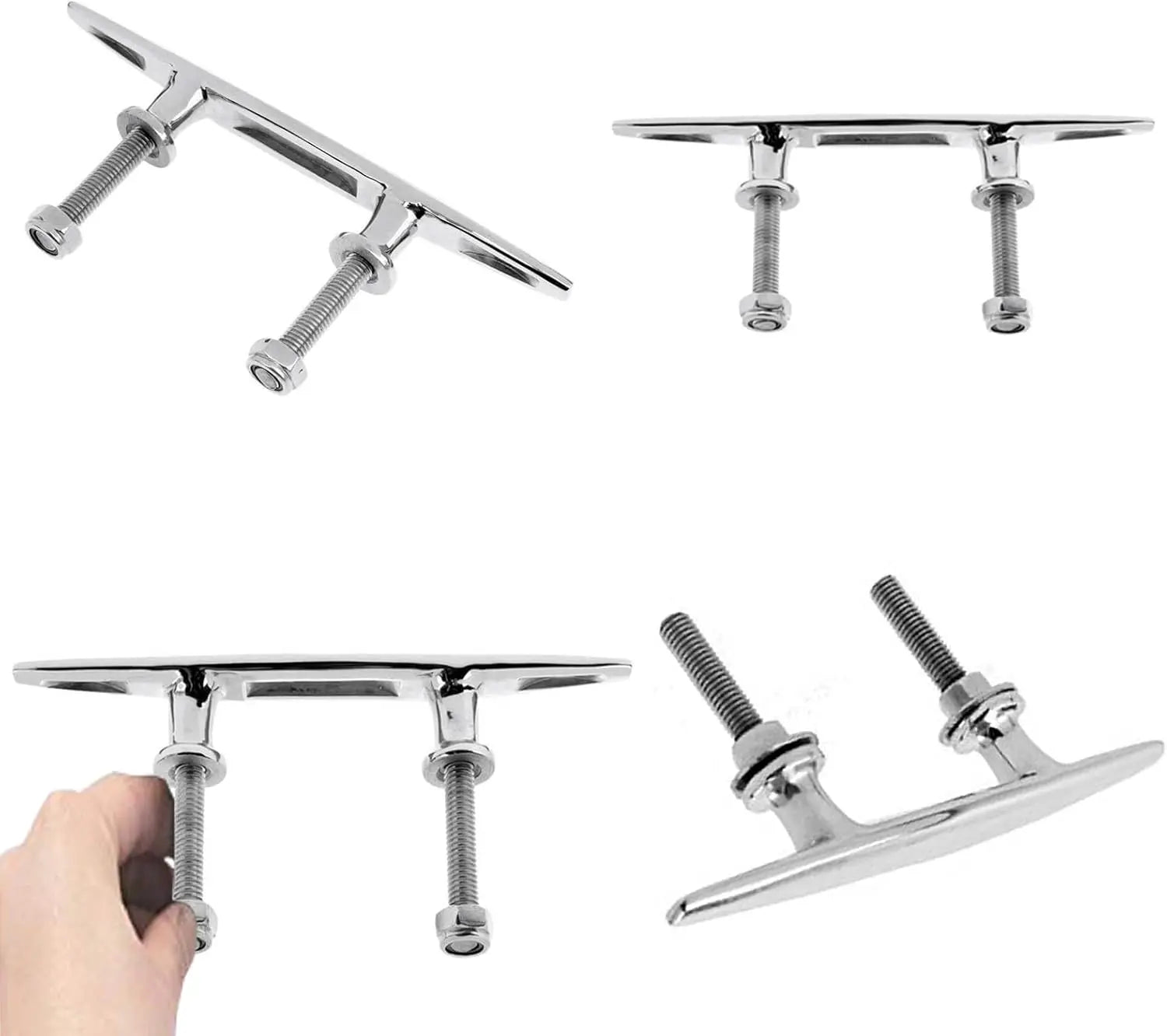 Burn Buddy Boat Cleat Open Base Cleat, Dock All 316 Stainless Steel Mooring Accessories Wholesale Hub