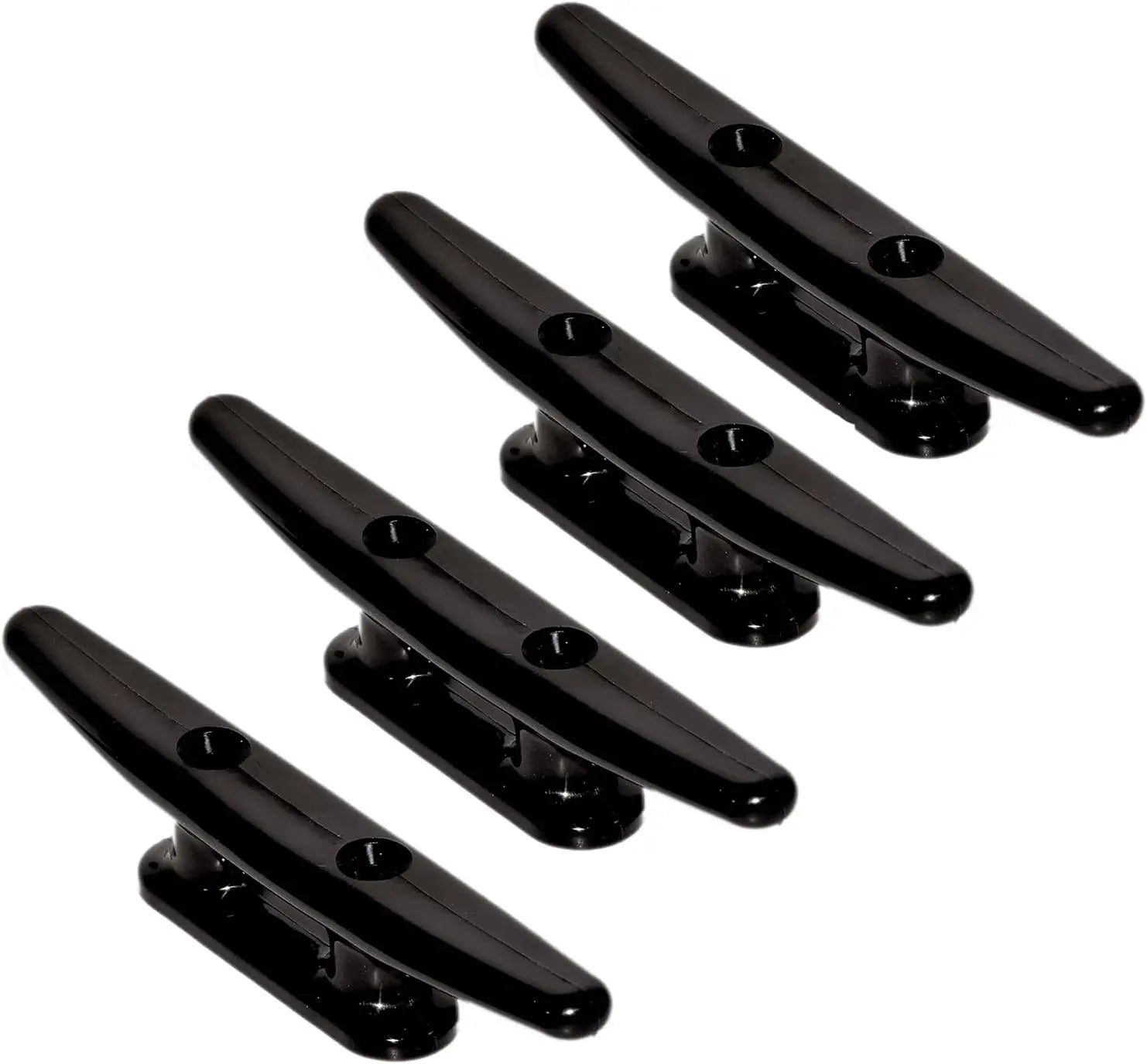 4 Pack Boat Cleat Black Nylon Dock Kayak Cleat,4/6/8 inch with Fasteners Wholesale Hub