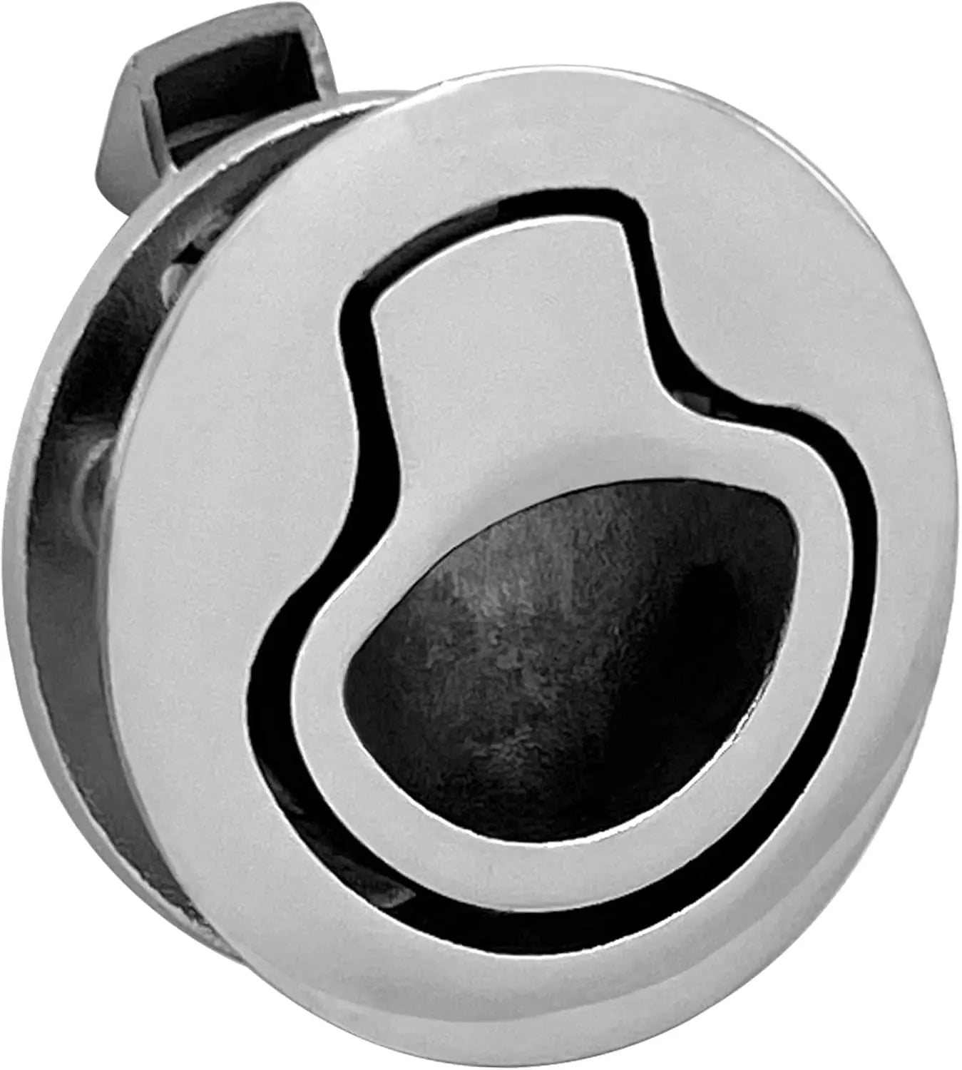 Boat Latches Stainless Steel 2", Latch Hatch Round Pull Marine Flush Locking Lift Handle Deck - Non Wholesale Hub