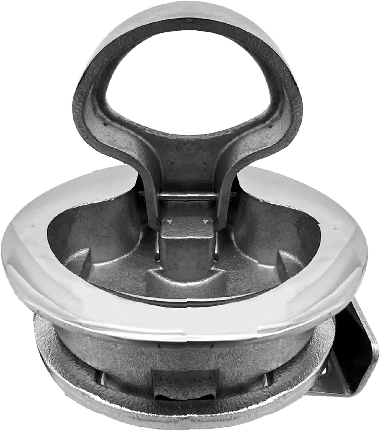 Boat Latches Stainless Steel 2", Latch Hatch Round Pull Marine Flush Locking Lift Handle Deck - Non Wholesale Hub