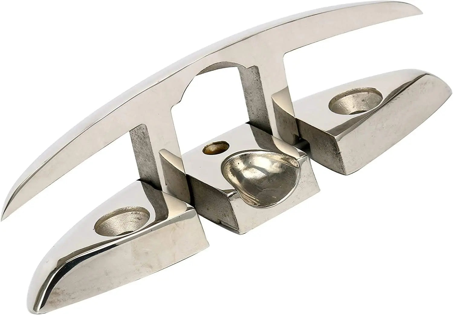 Boat Folding Cleat 8-1/2" Flip-up Heavy Dock Marine Grade 316 Stainless Steel Wholesale Hub