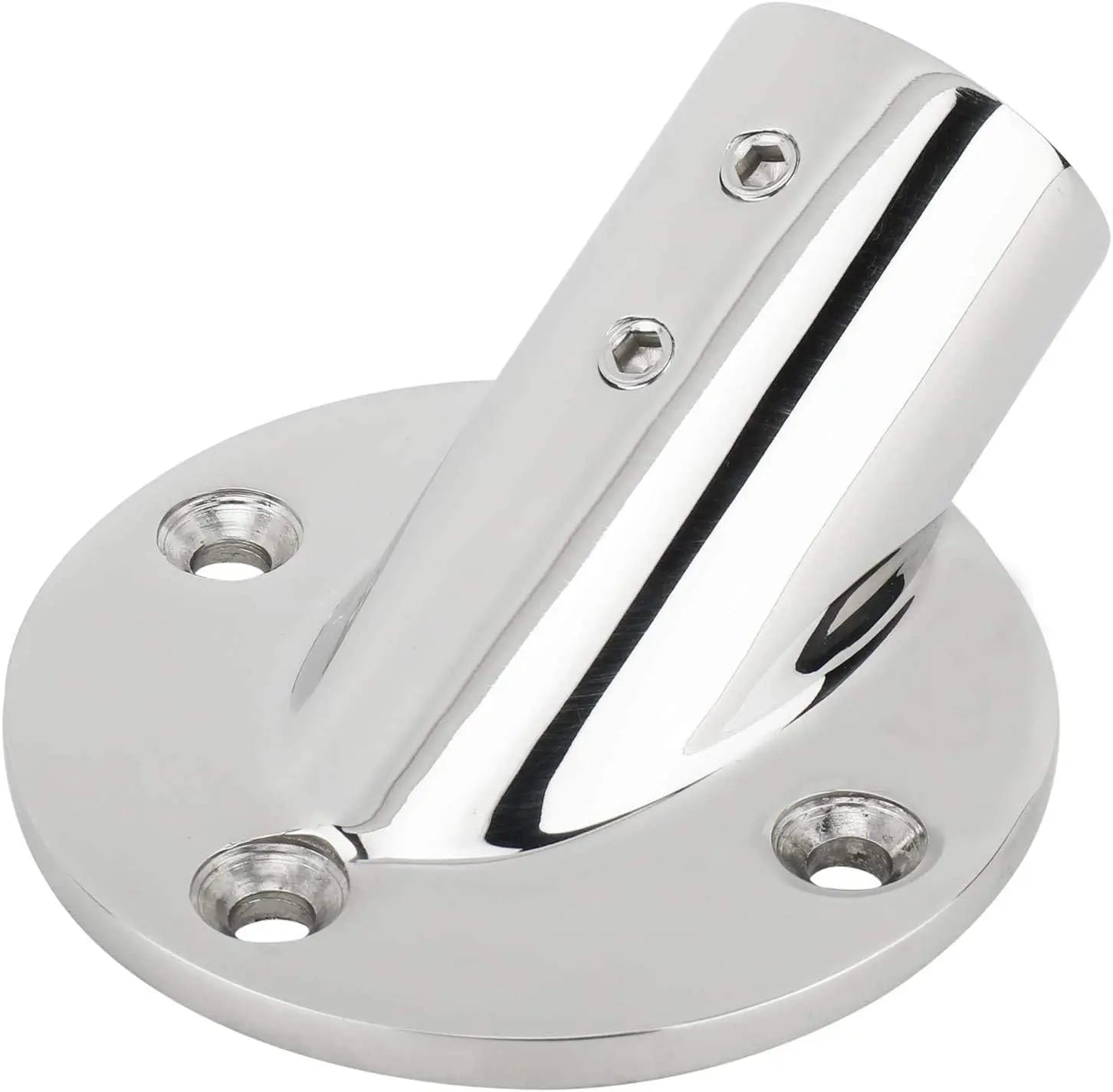 7/8''(22mm) 30 Degree Heavy Dudy 316 Stainless Steel Marine Tube Boat Hand Rail Round Base Bimini Top Fitting Hardware Wholesale Hub