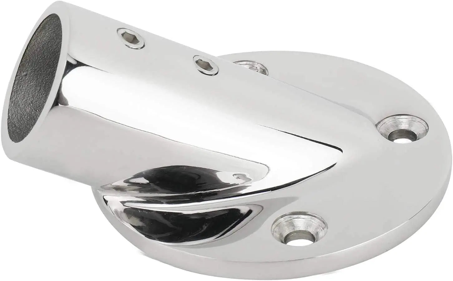 7/8''(22mm) 30 Degree Heavy Dudy 316 Stainless Steel Marine Tube Boat Hand Rail Round Base Bimini Top Fitting Hardware Wholesale Hub
