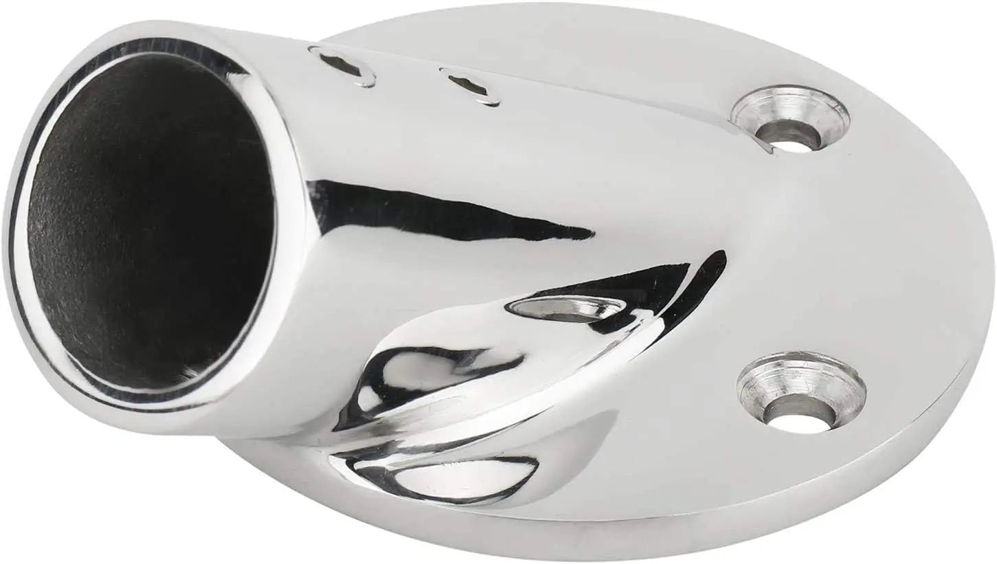 7/8''(22mm) 30 Degree Heavy Dudy 316 Stainless Steel Marine Tube Boat Hand Rail Round Base Bimini Top Fitting Hardware Wholesale Hub