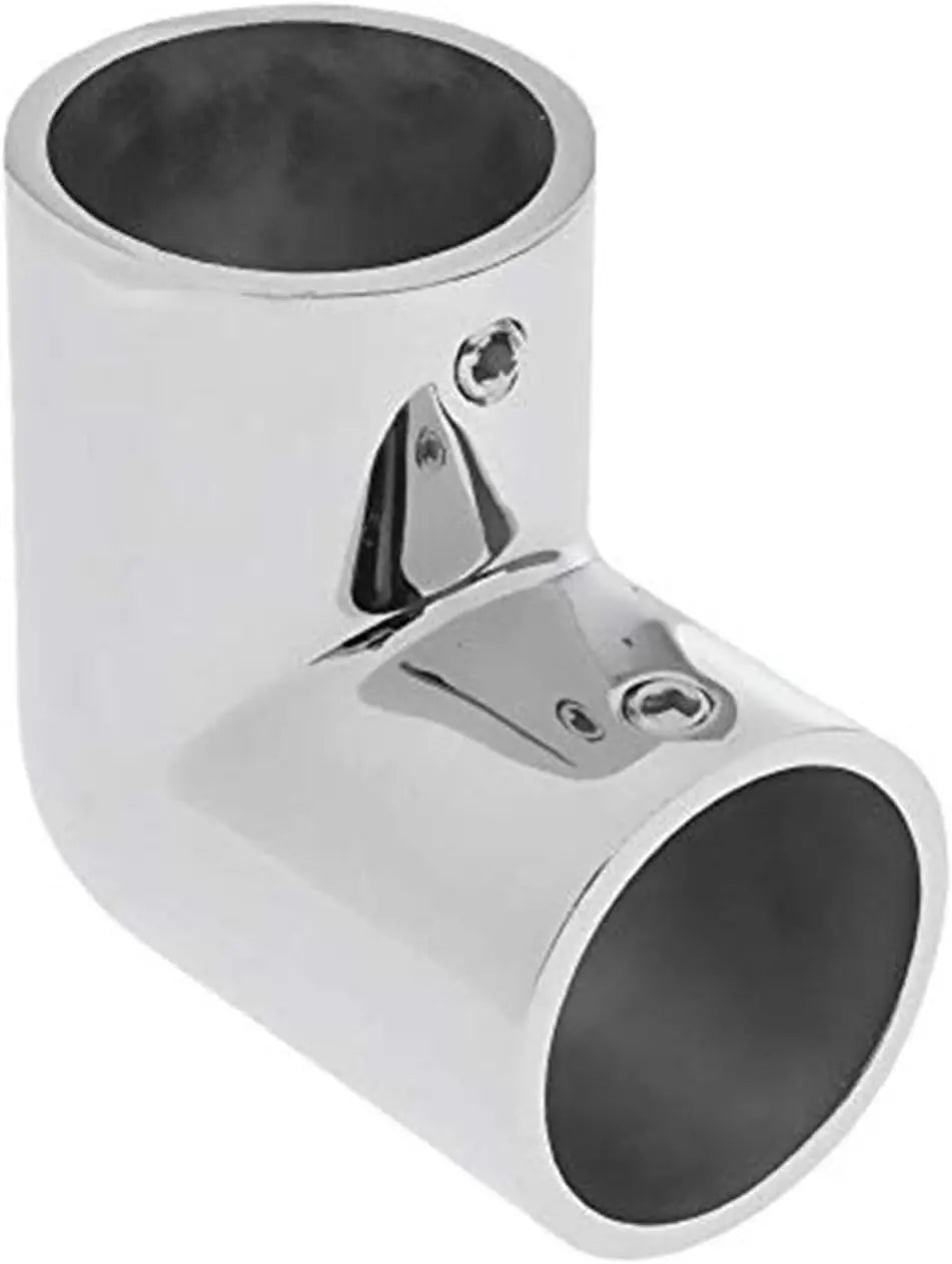 Heavy Dudy Marine Grade 316 Steel Stainless 2 Way Boat Hand Rail Fitting 90 Degree Elbow for 7/8" O.D. Tube Hardware Wholesale Hub