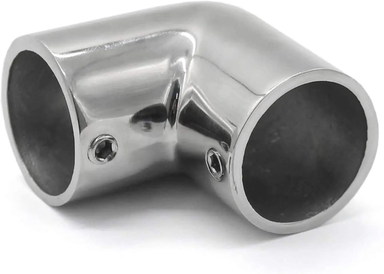 Heavy Dudy Marine Grade 316 Steel Stainless 2 Way Boat Hand Rail Fitting 90 Degree Elbow for 7/8" O.D. Tube Hardware Wholesale Hub