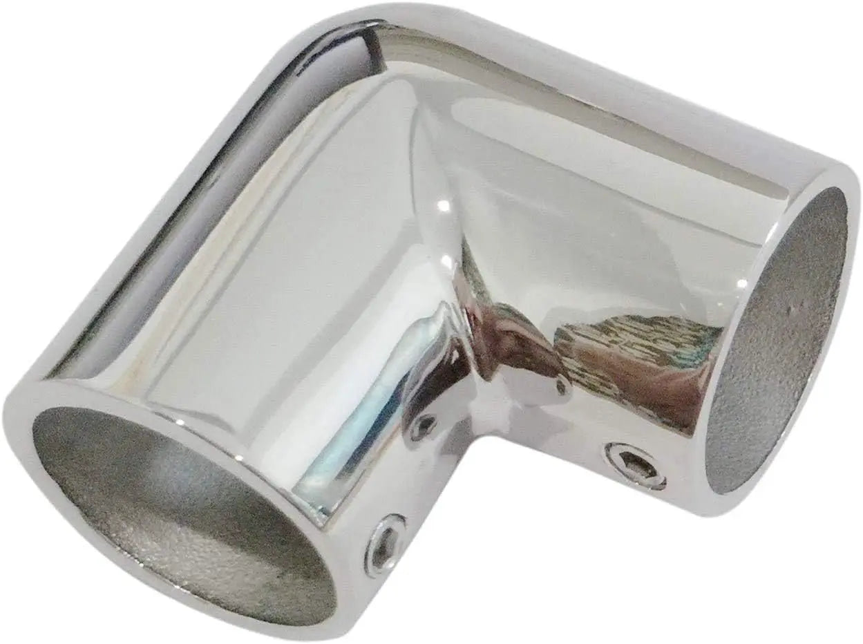 Heavy Dudy Marine Grade 316 Steel Stainless 2 Way Boat Hand Rail Fitting 90 Degree Elbow for 7/8" O.D. Tube Hardware Wholesale Hub