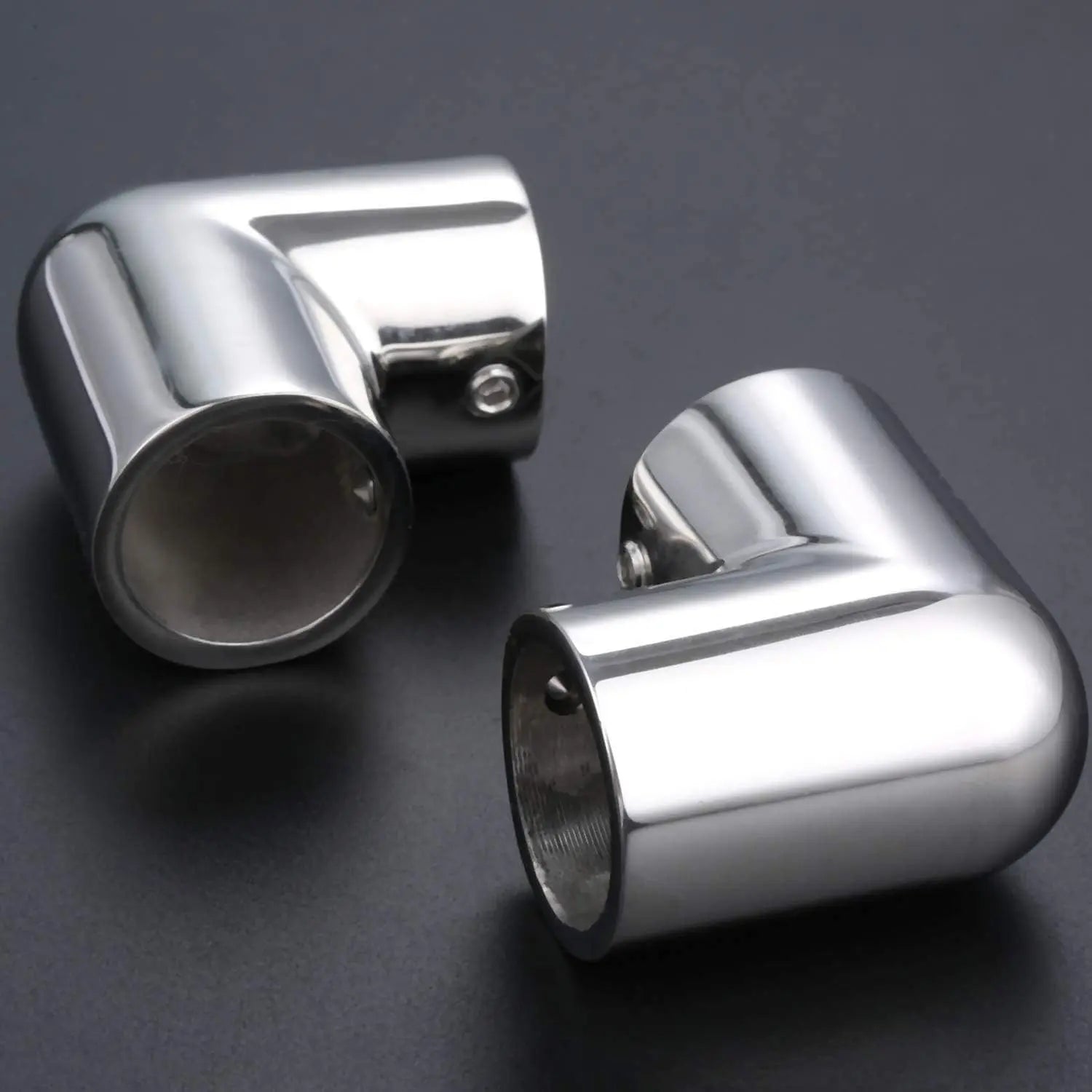 Heavy Dudy Marine Grade 316 Steel Stainless 2 Way Boat Hand Rail Fitting 90 Degree Elbow for 7/8" O.D. Tube Hardware Wholesale Hub