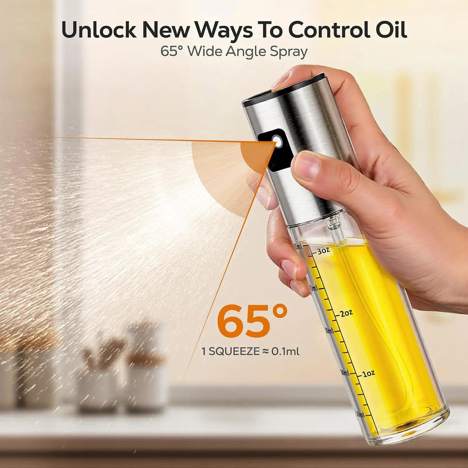 Oil Spray Bottle 2Pcs: Olive Sprayer for Cooking, Olive Oil Dispenser Bottle for Kitchen Gadgets,Food-grade Glass Oil Mister for Air Fryer, Frying, Salad, BBQ (2) Wholesale Hub