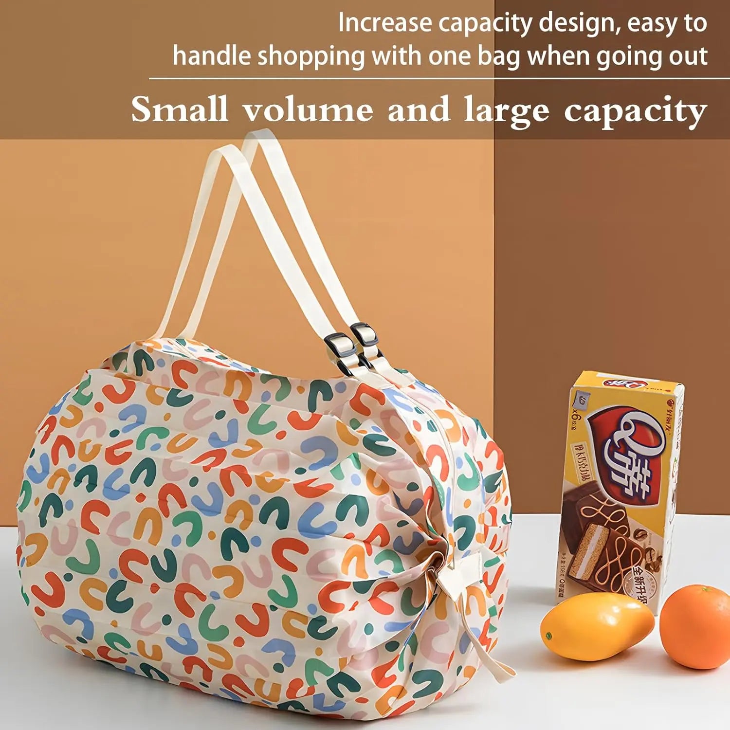 Reusable Shopping Bag, Portable Foldable Nylon Grocery Bag with Zipper, Large Capacity Luggage Bags for traveling, Camping, Picnics, and Fitness Wholesale Hub